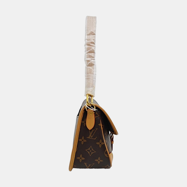 DIANE Monogram Coated Canvas Brown