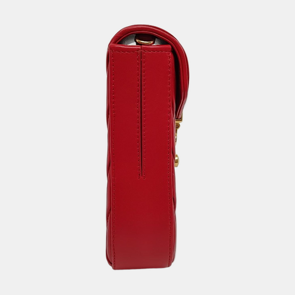 Matelassé Lambskin Red