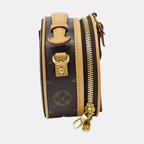 BOITE CHAPEAU Mini Monogram Coated Canvas Brown