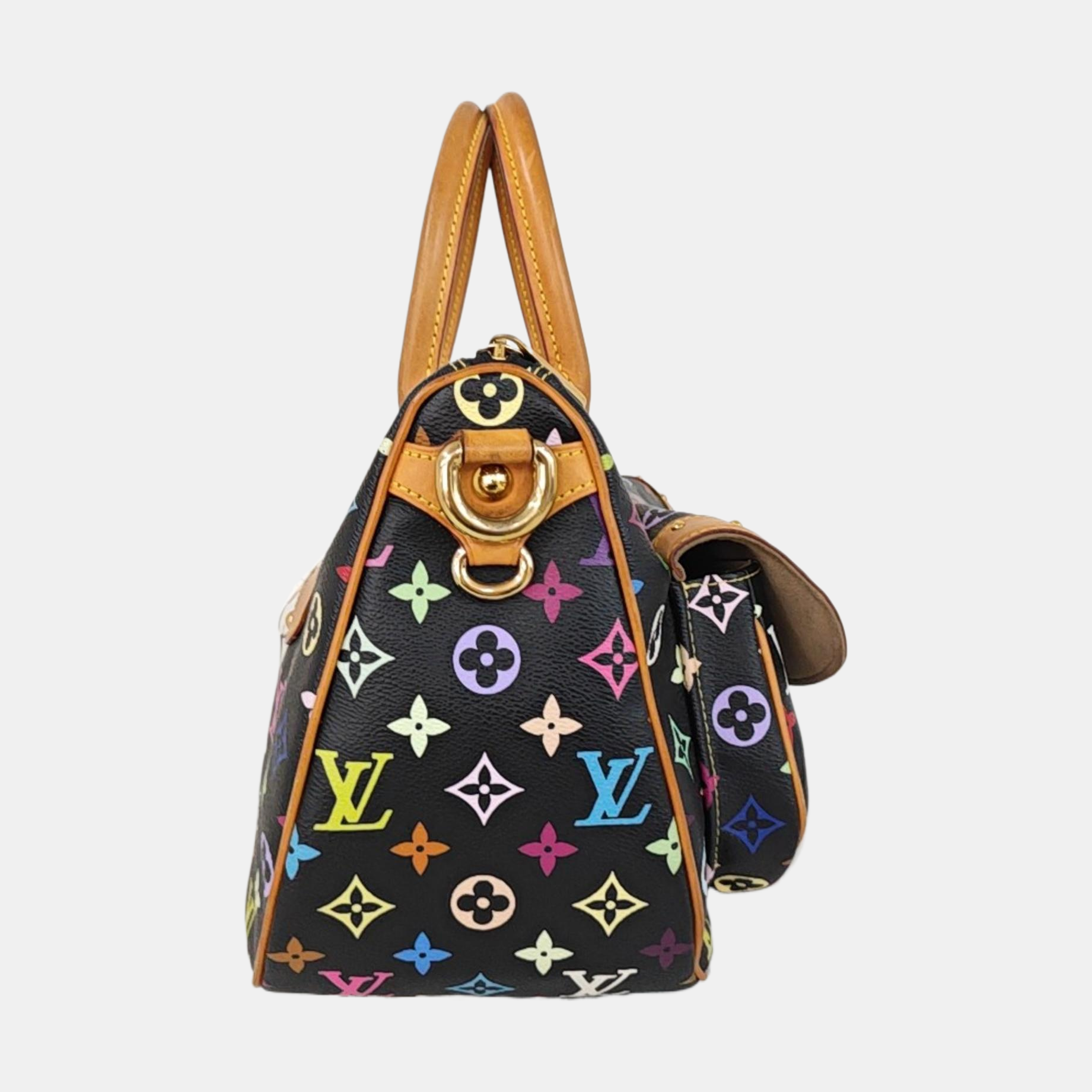 LV × TM RITA Monogram Coated Canvas Black
