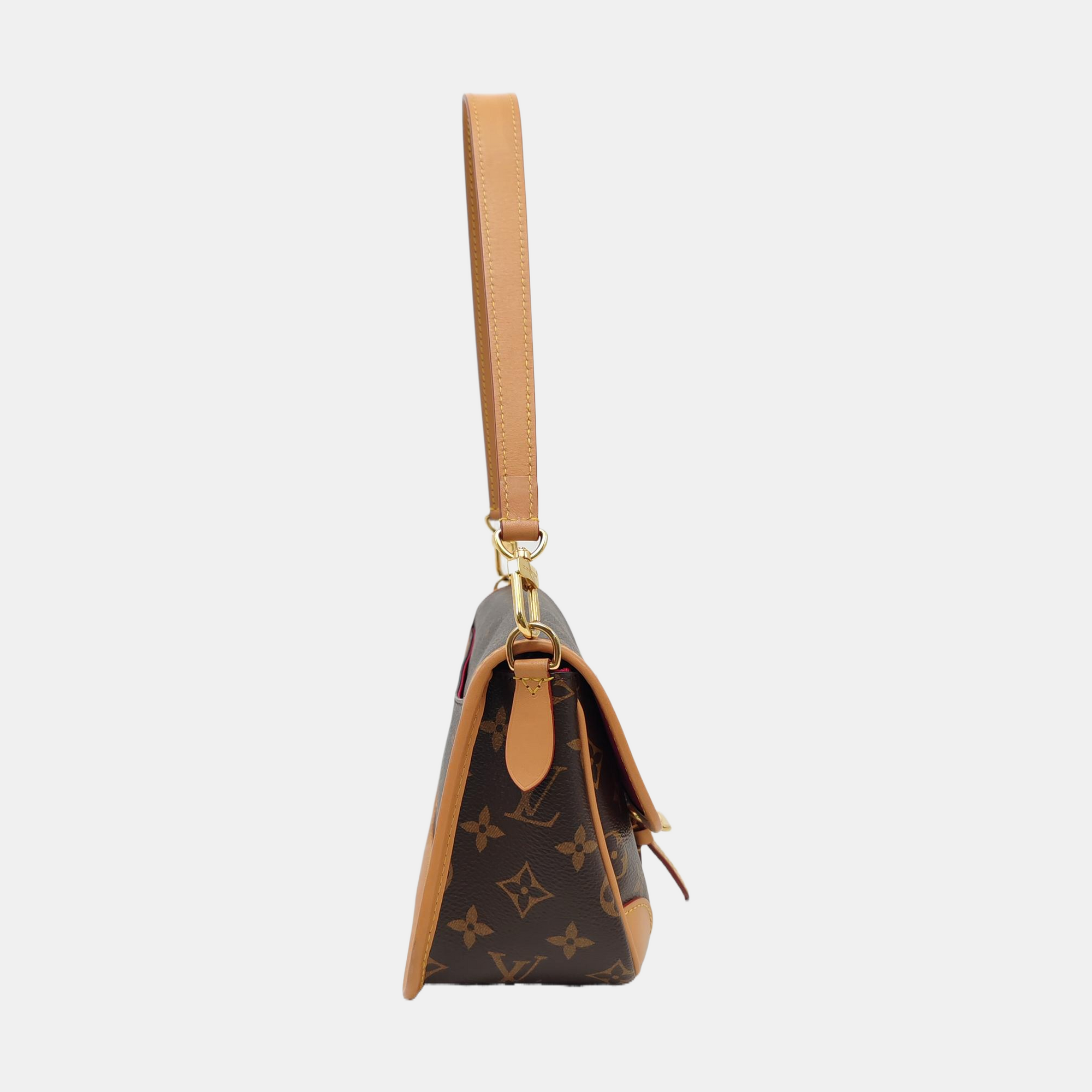 DIANE Monogram Coated Canvas Brown