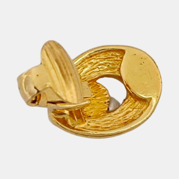 Metal Gold Clip On Earrings