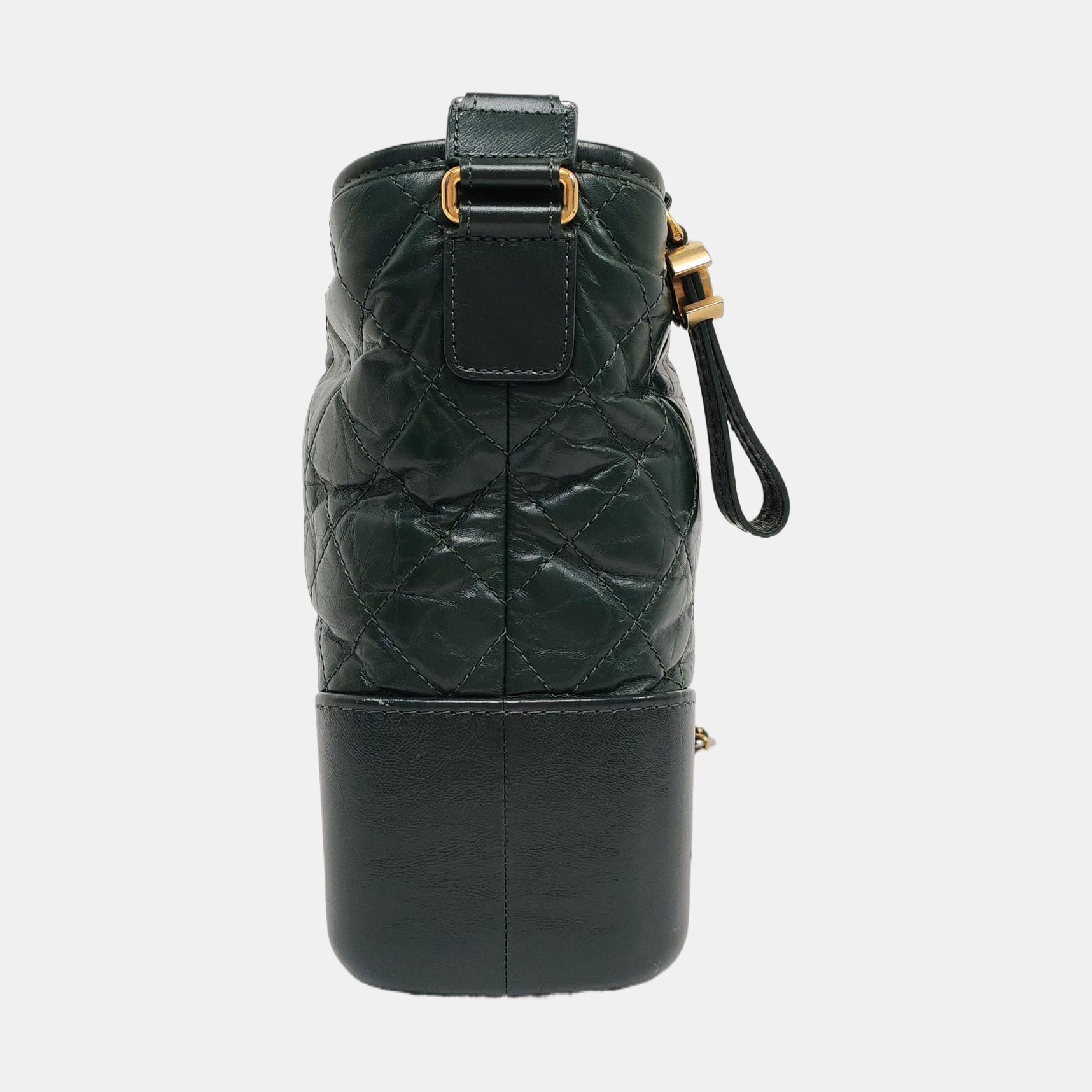 GABRIELLE Medium Quilted Calfskin Green