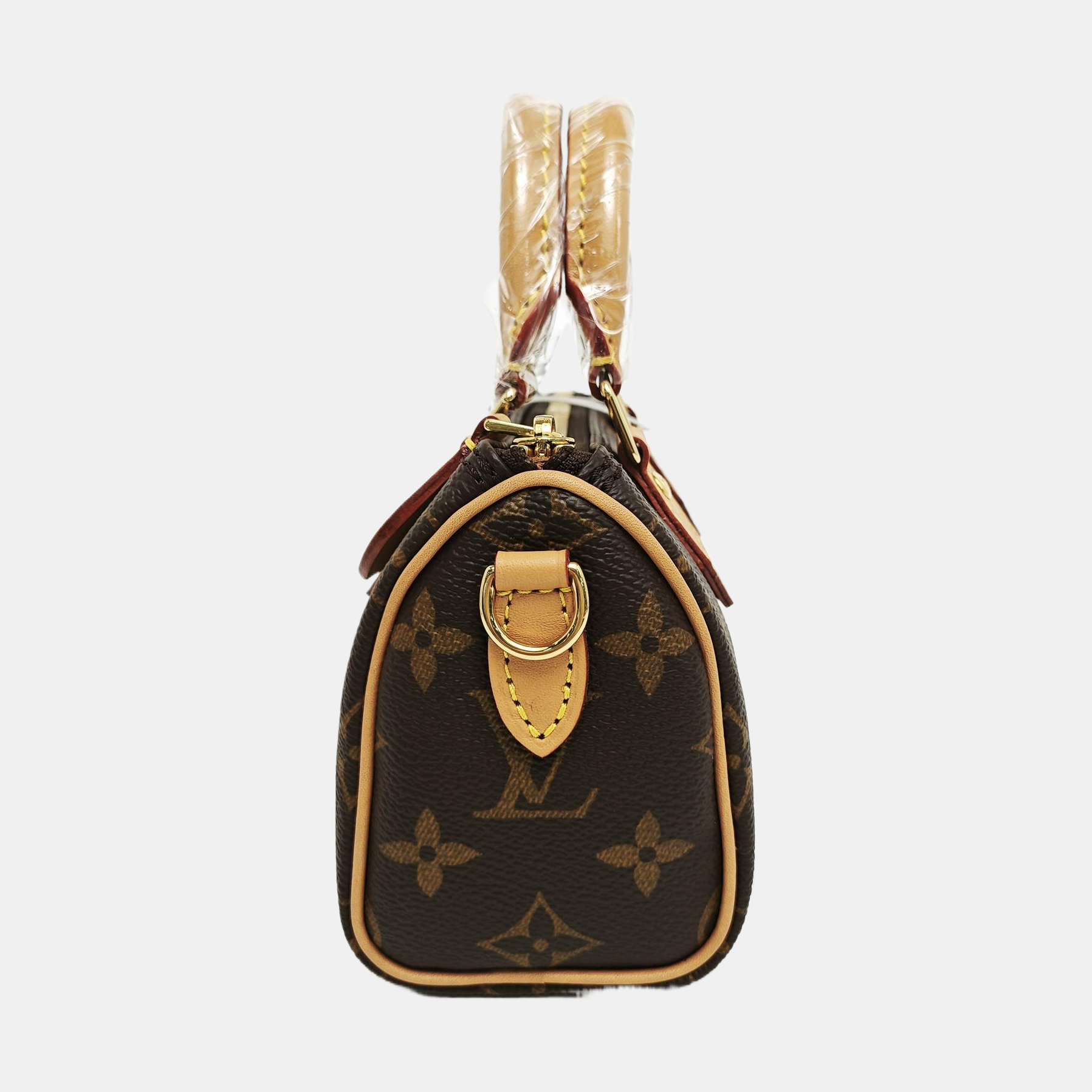 SPEEDY Nano Monogram Coated Canvas Brown