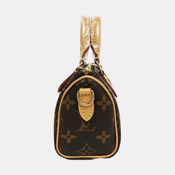 SPEEDY Nano Monogram Coated Canvas Brown