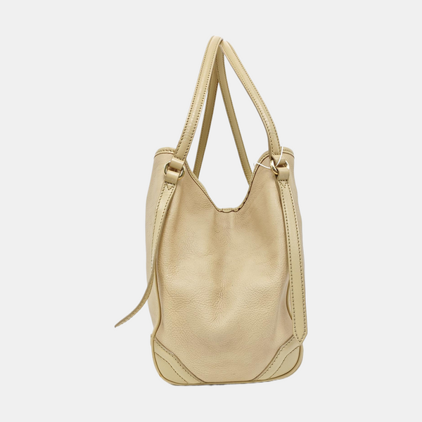 Authenticated pre-owned  Canterbury Medium Calfskin Beige - Tote Bag at Looply