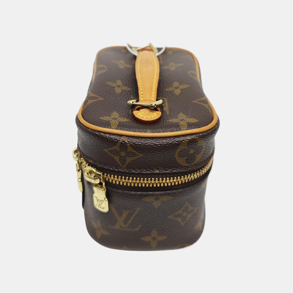 NICE Super Mini Monogram Coated Canvas Brown