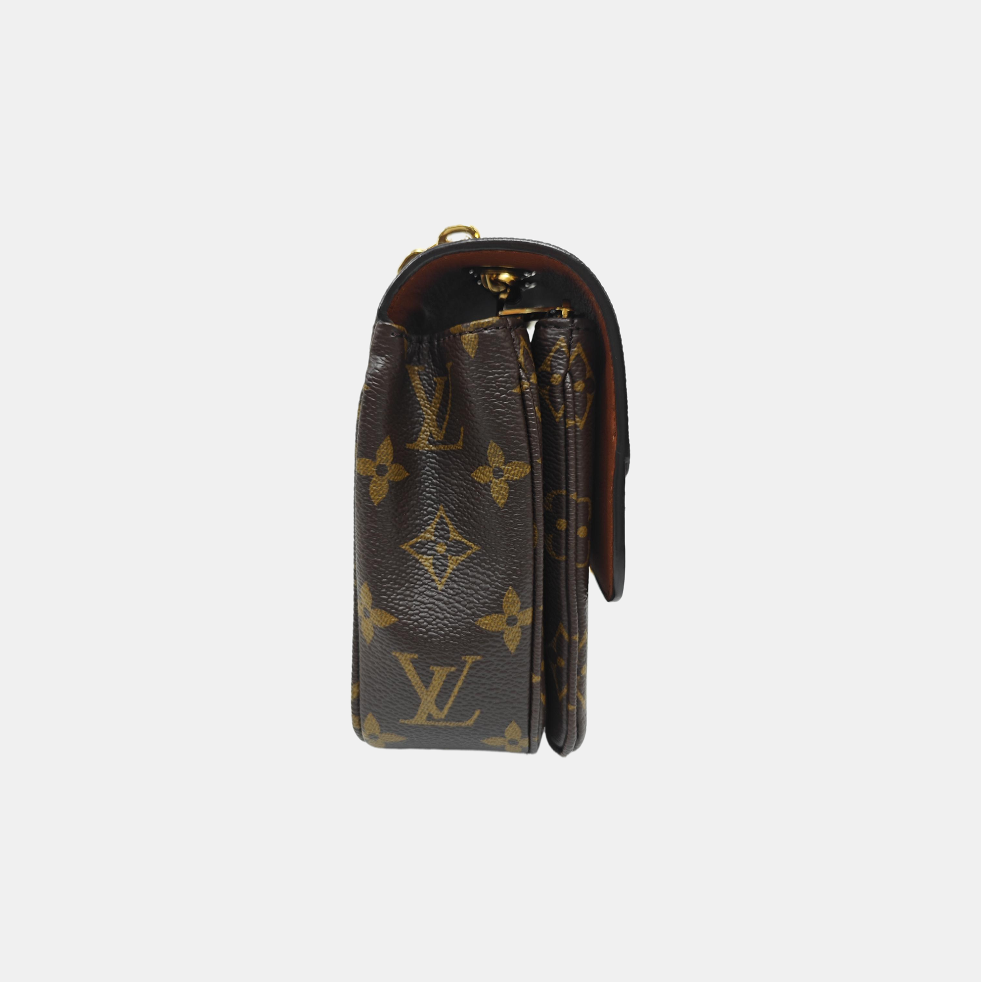 MARCEAU Monogram Coated Canvas Brown
