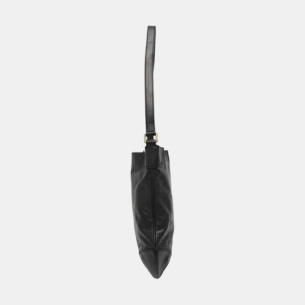 Calfskin Top Handle Bag Black