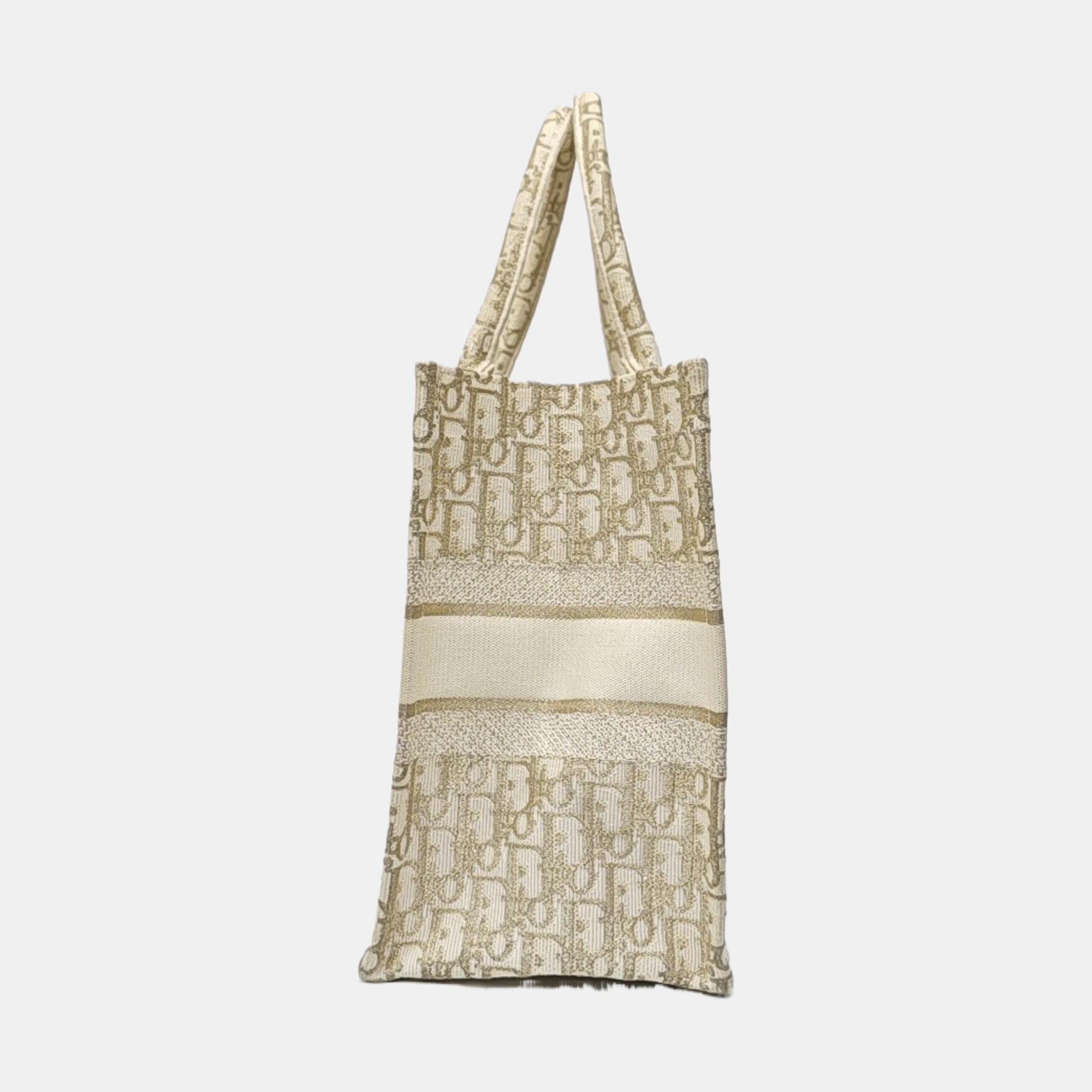 Book Tote Medium Oblique Canvas Gold