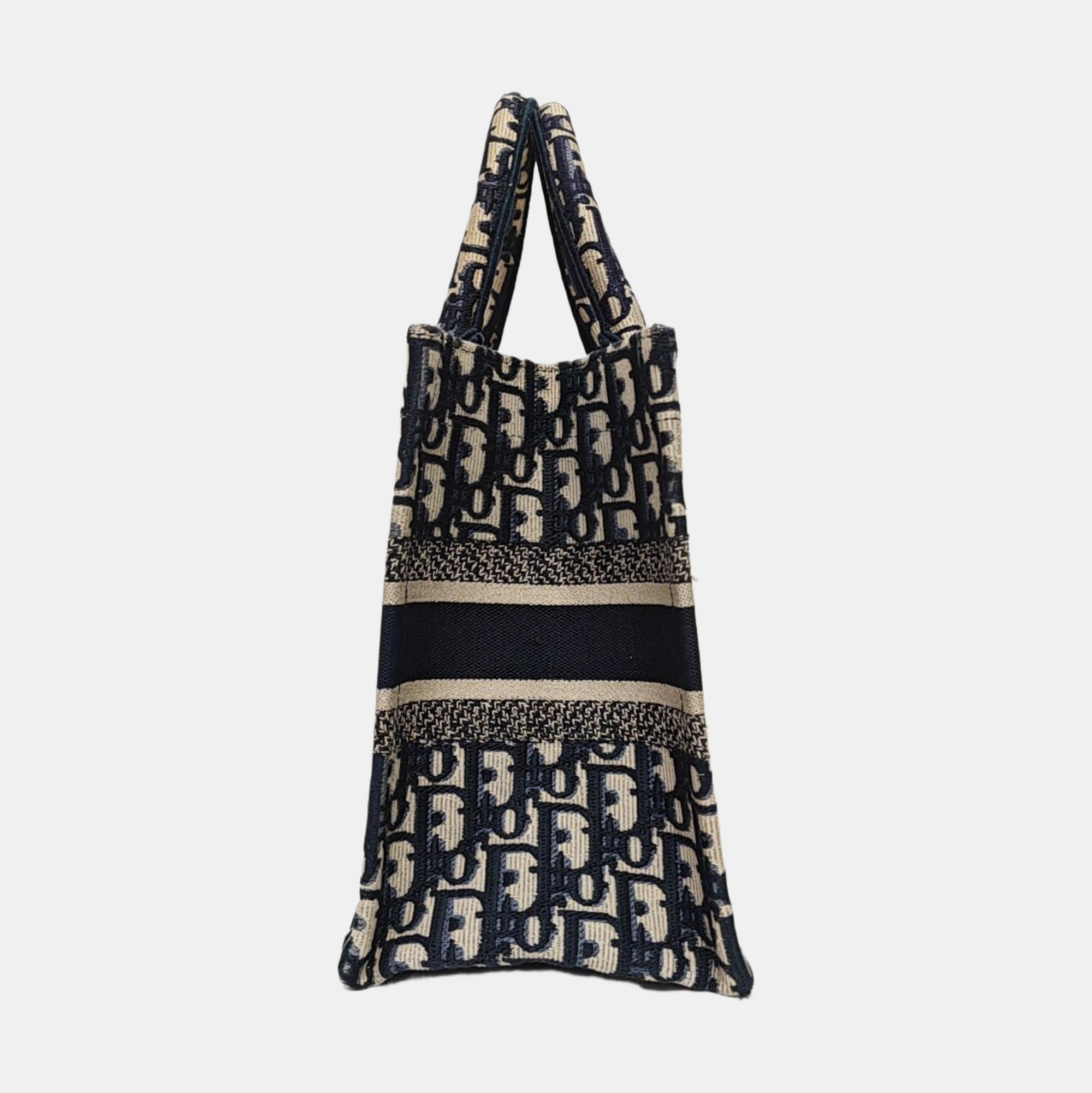 Book Tote Small Oblique Canvas Blue