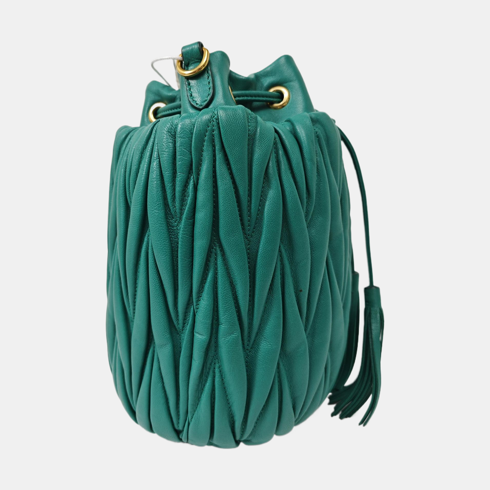 Matelassé Quilted Lambskin Green