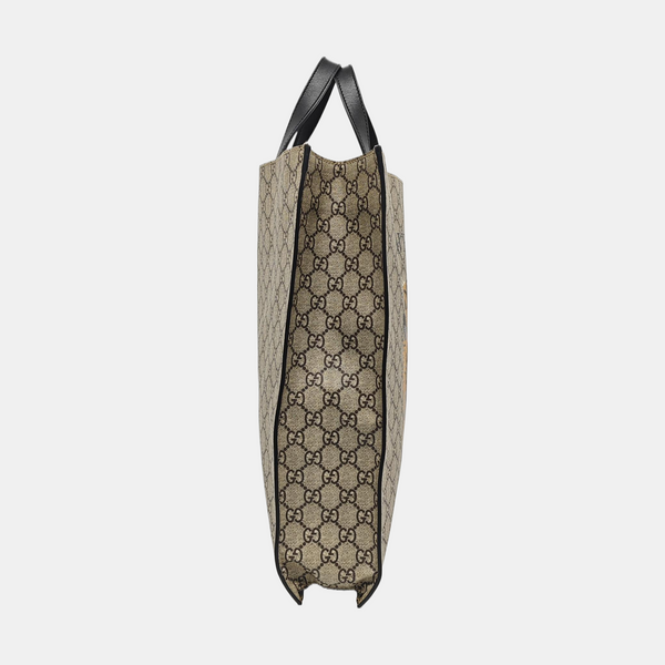 Monogram Coated Canvas Tote Bag Beige