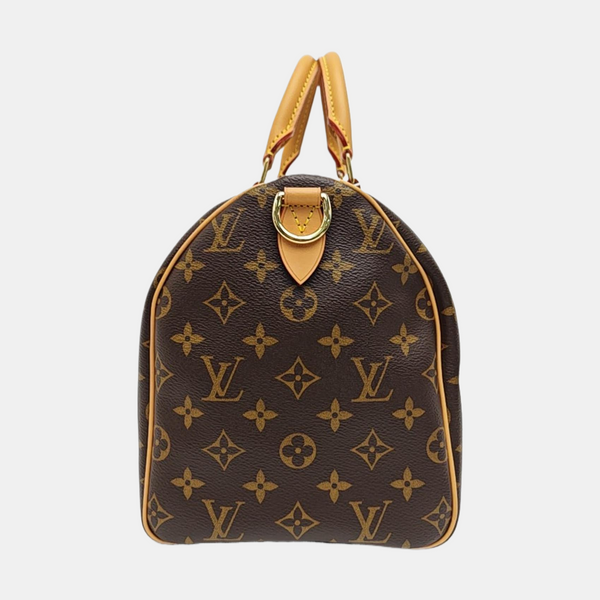 SPEEDY SOFT 30 Monogram Coated Canvas Brown