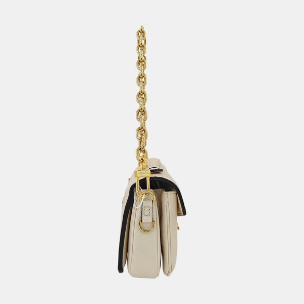 MÉTIS EAST WEST Monogram Calfskin Beige