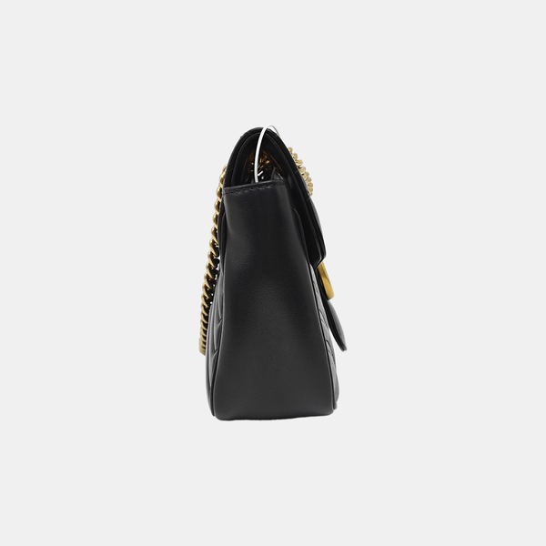 GG Marmont Medium Quilted Calfskin Black