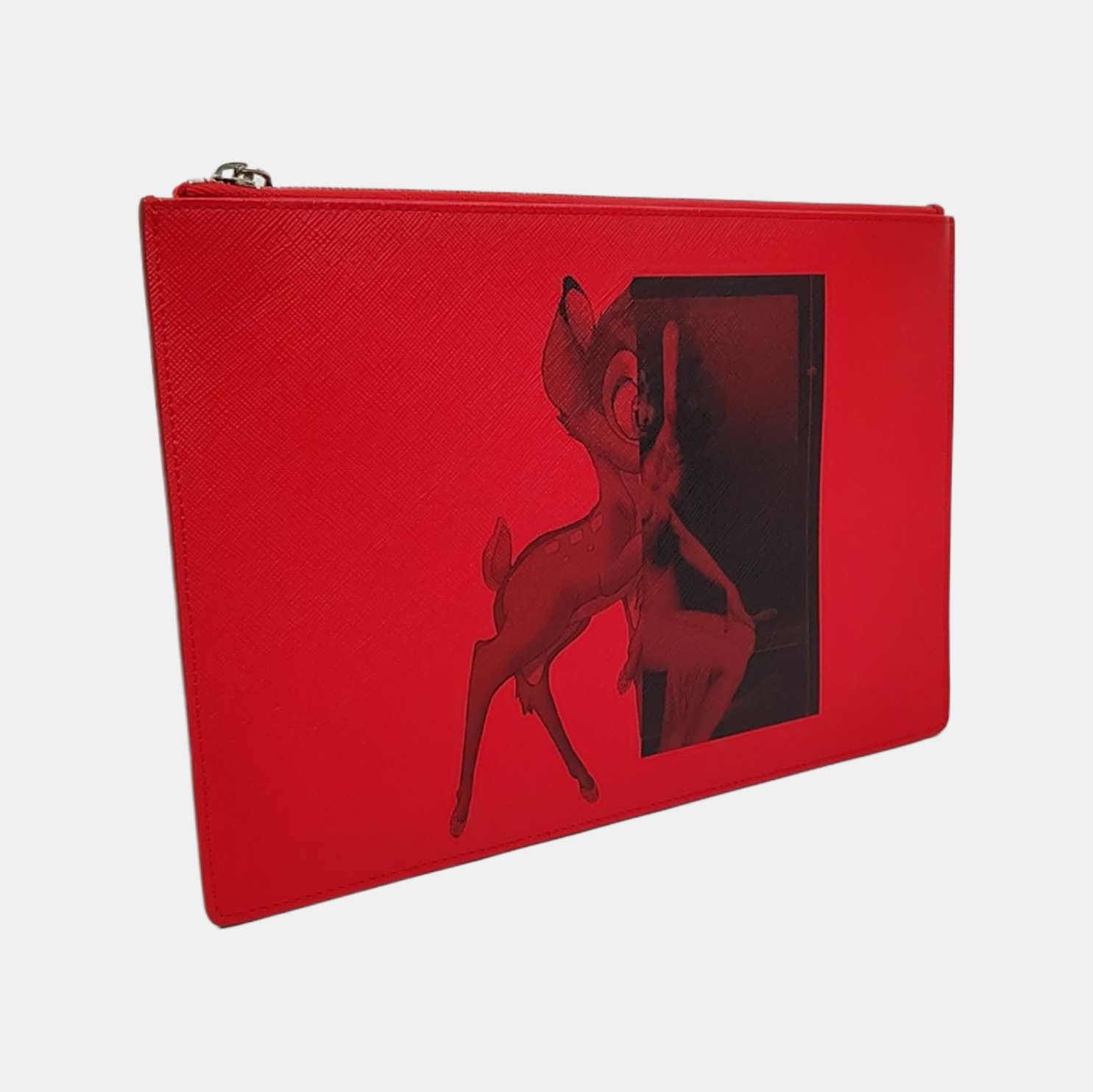 Calfskin Clutch Red