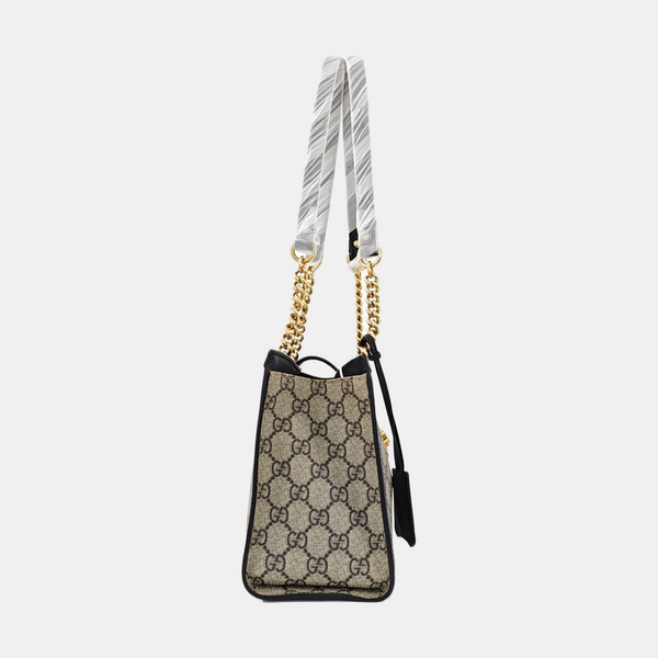 Padlock Small Monogram Coated Canvas Beige