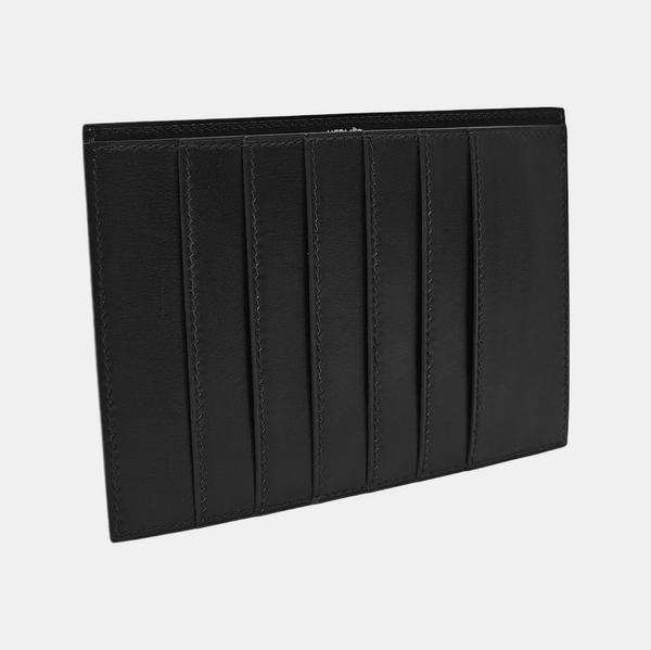 Box Calf Card Holder Black
