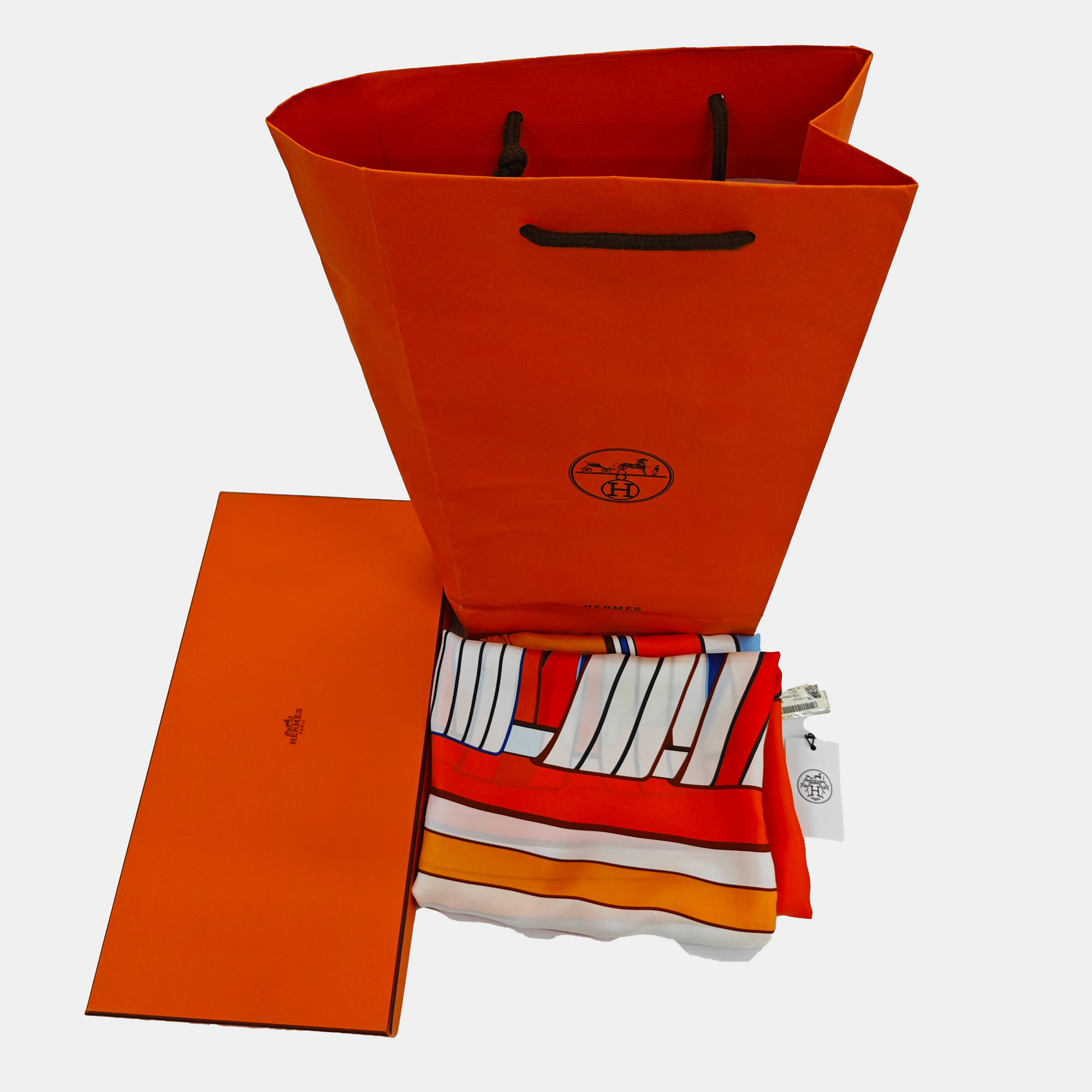 Mulberry Silk Silk Scarf Orange