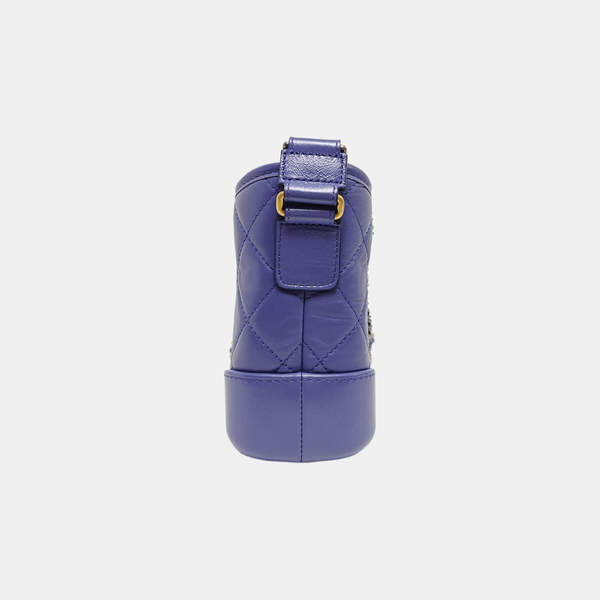 GABRIELLE Small Quilted Calfskin Purple