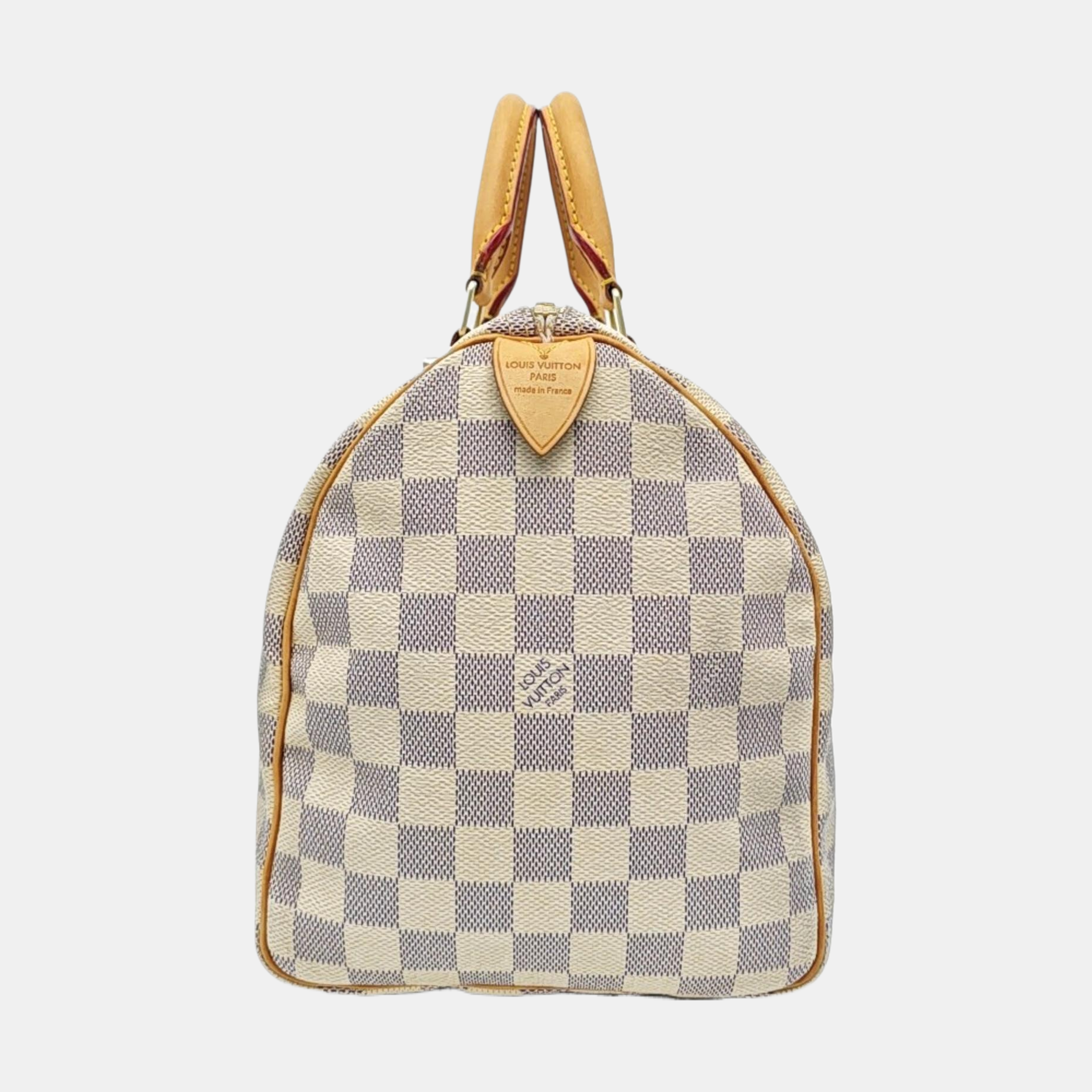 SPEEDY 30 Damier Azur Coated Canvas White