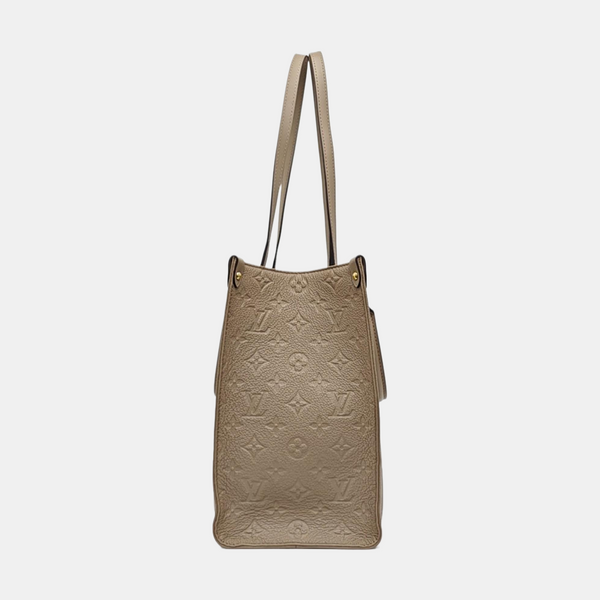 ONTHEGO MM Monogram Calfskin Gray