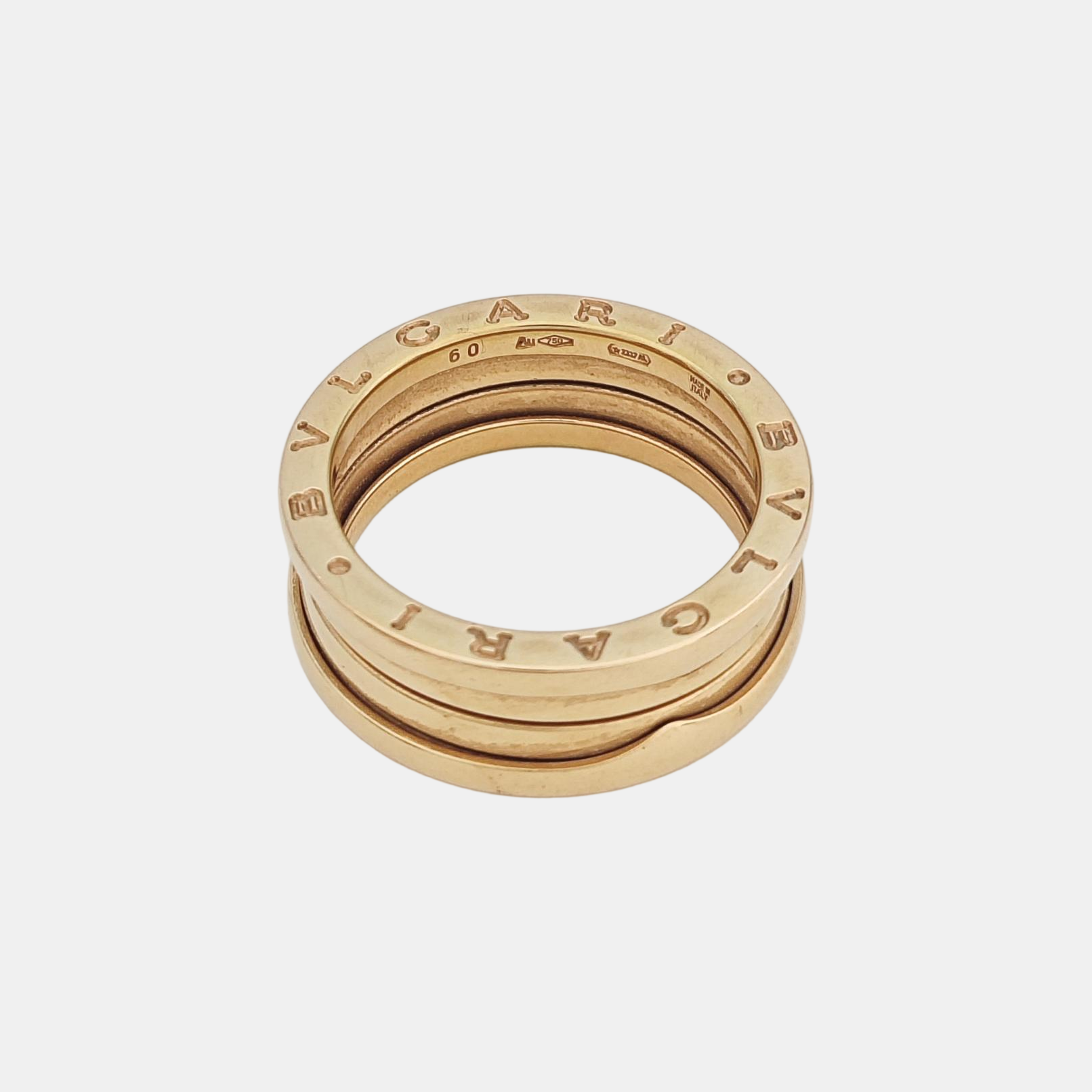 B.ZERO1 18k Rose Gold Ring EU 60