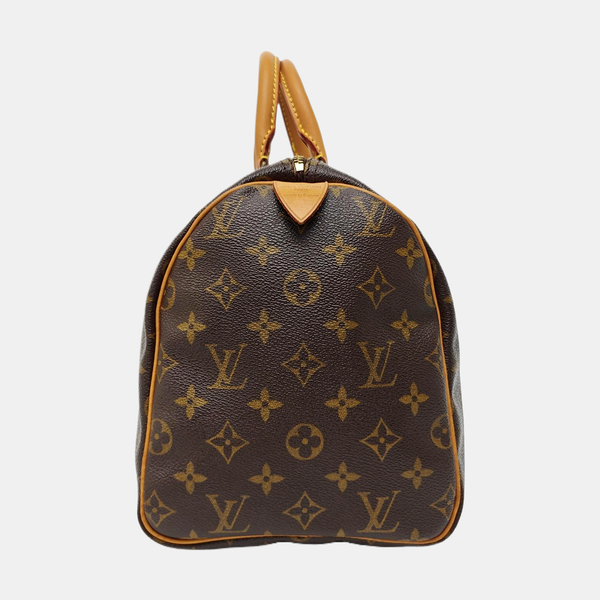 SPEEDY 30 Monogram Coated Canvas Brown