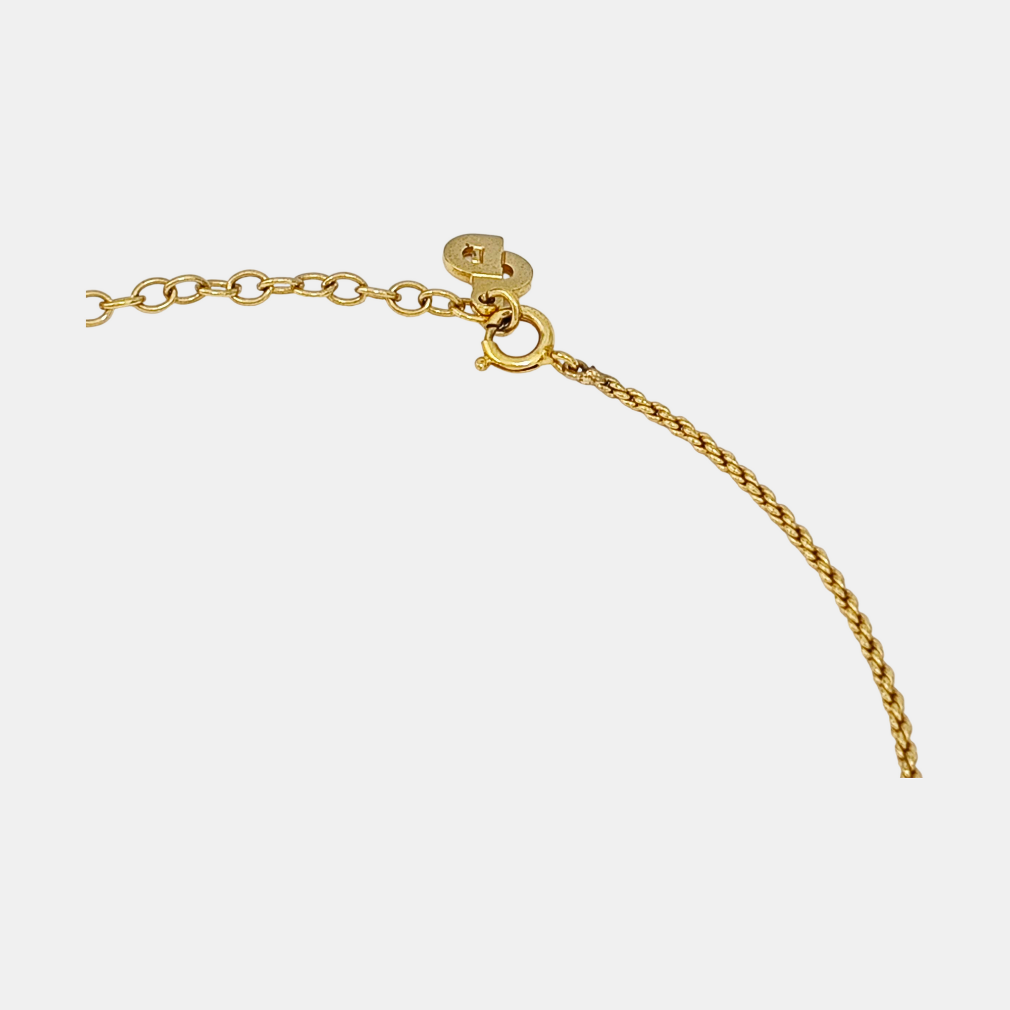 Twist Round Metal Gold Necklace