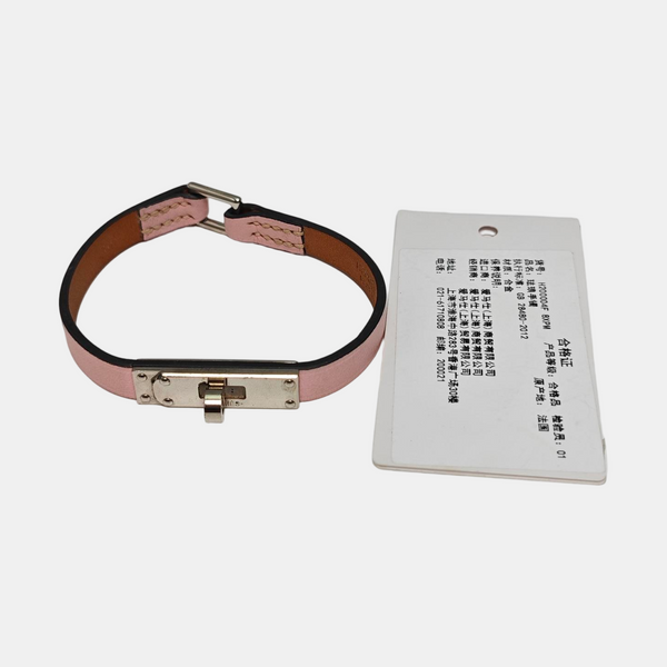 Micro Kelly Leather Pink Bracelet