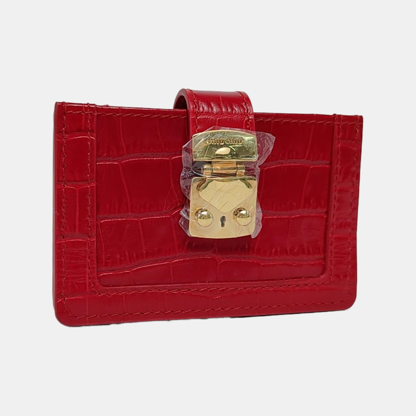 Calfskin Wallet Red