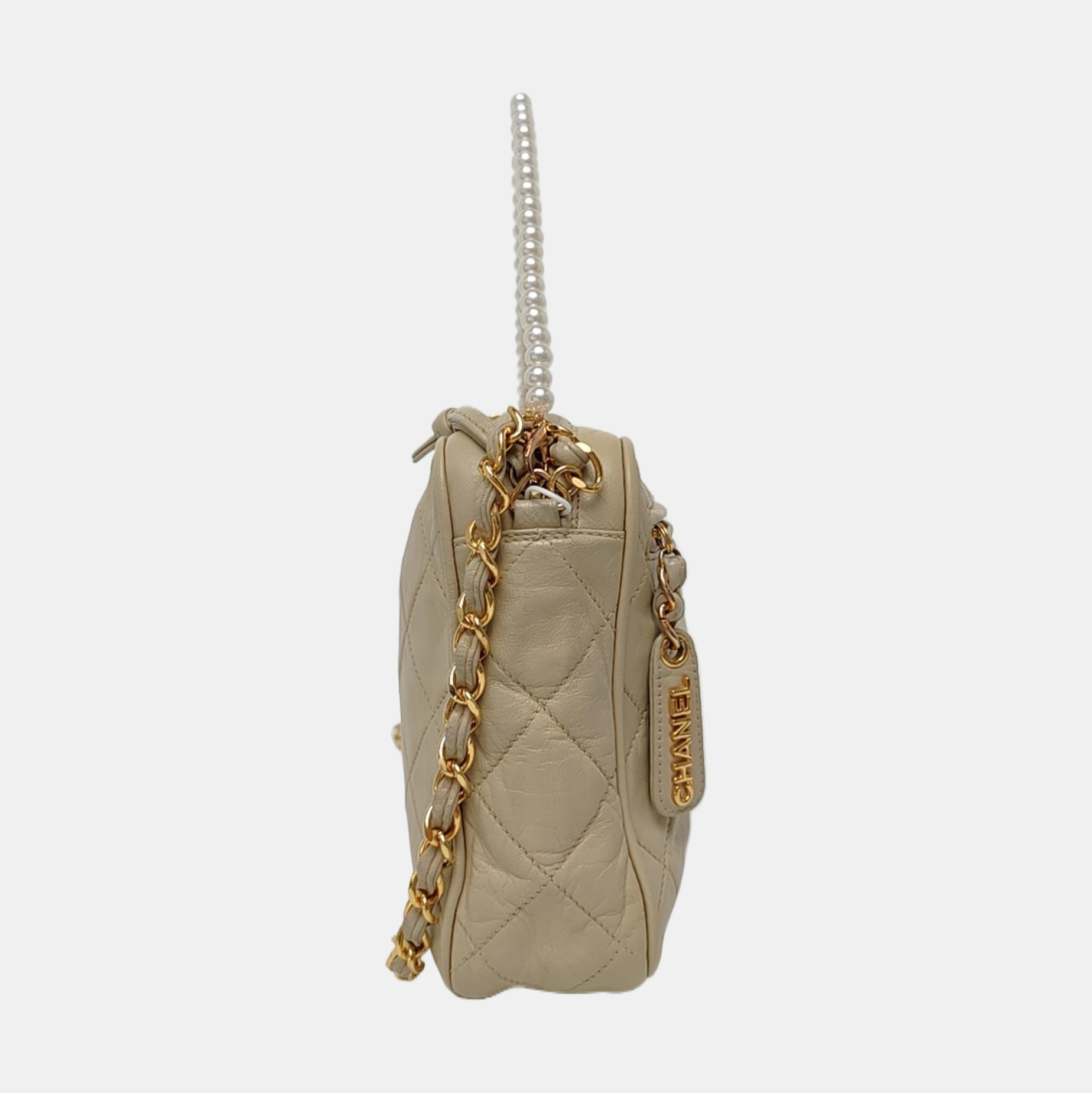 Quilted Lambskin Beige