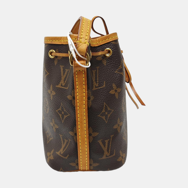 NÉONOÉ Nano Monogram Coated Canvas Brown