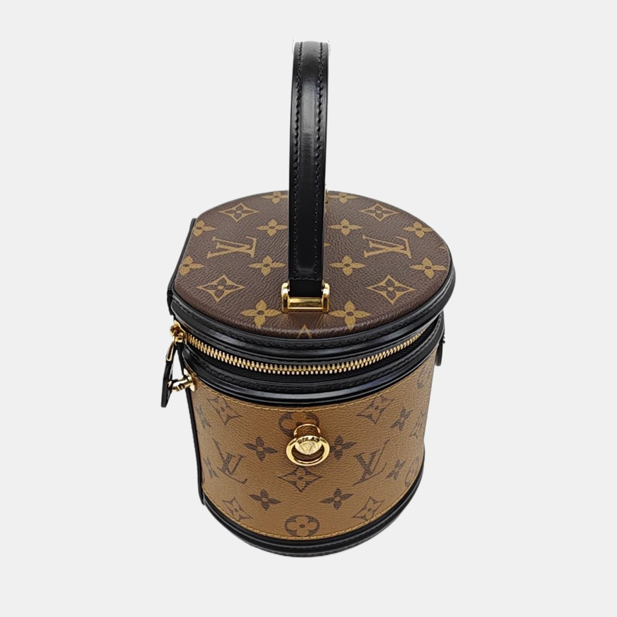CANNES PM Monogram Coated Canvas Brown