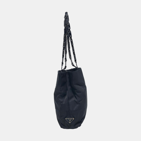 Nylon Tote Bag Blue
