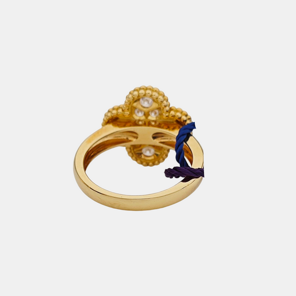Vintage Alhambra 18k Gold Ring EU 51