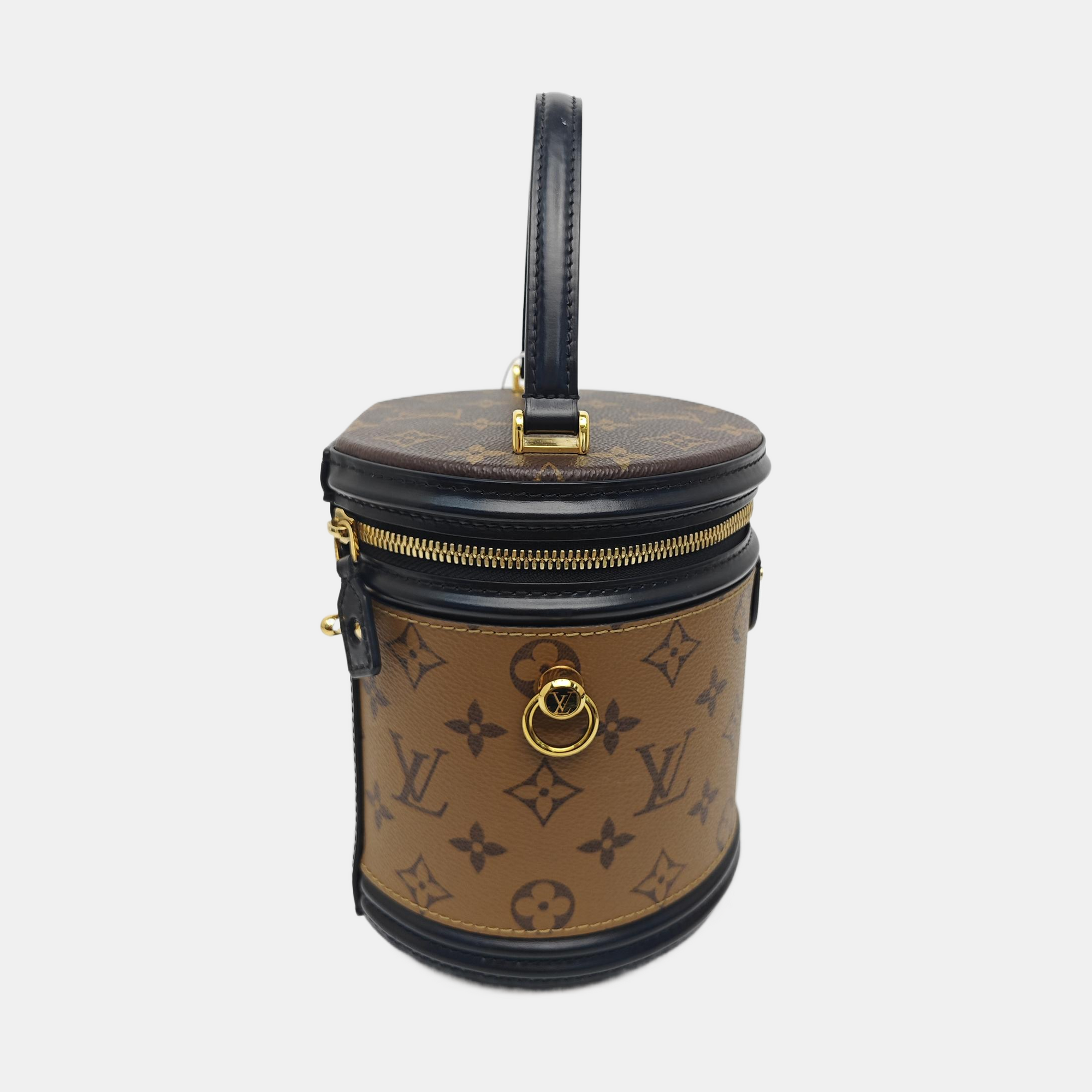 CANNES PM Monogram Coated Canvas Brown
