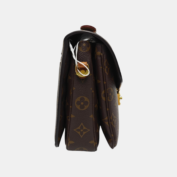 MÉTIS MM Monogram Coated Canvas Brown