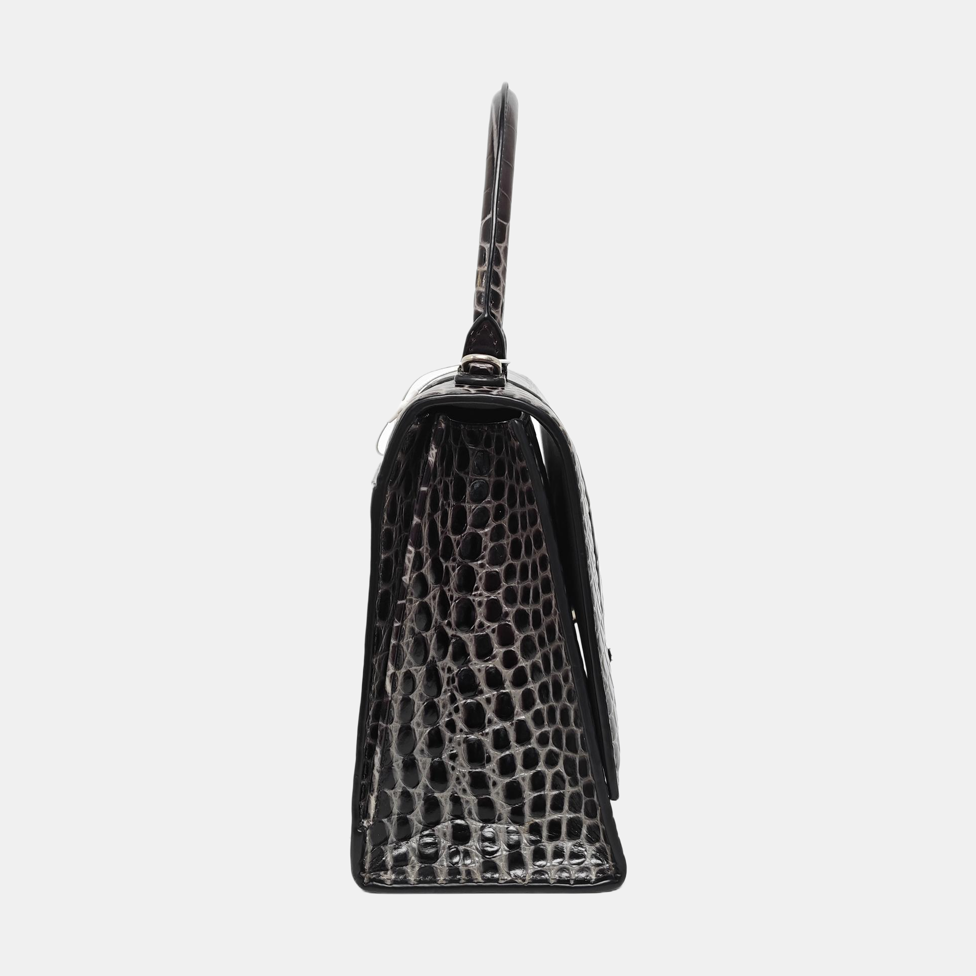 Hourglass Small Calfskin Gray