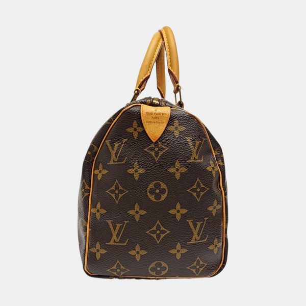 SPEEDY 25 Monogram Coated Canvas Brown