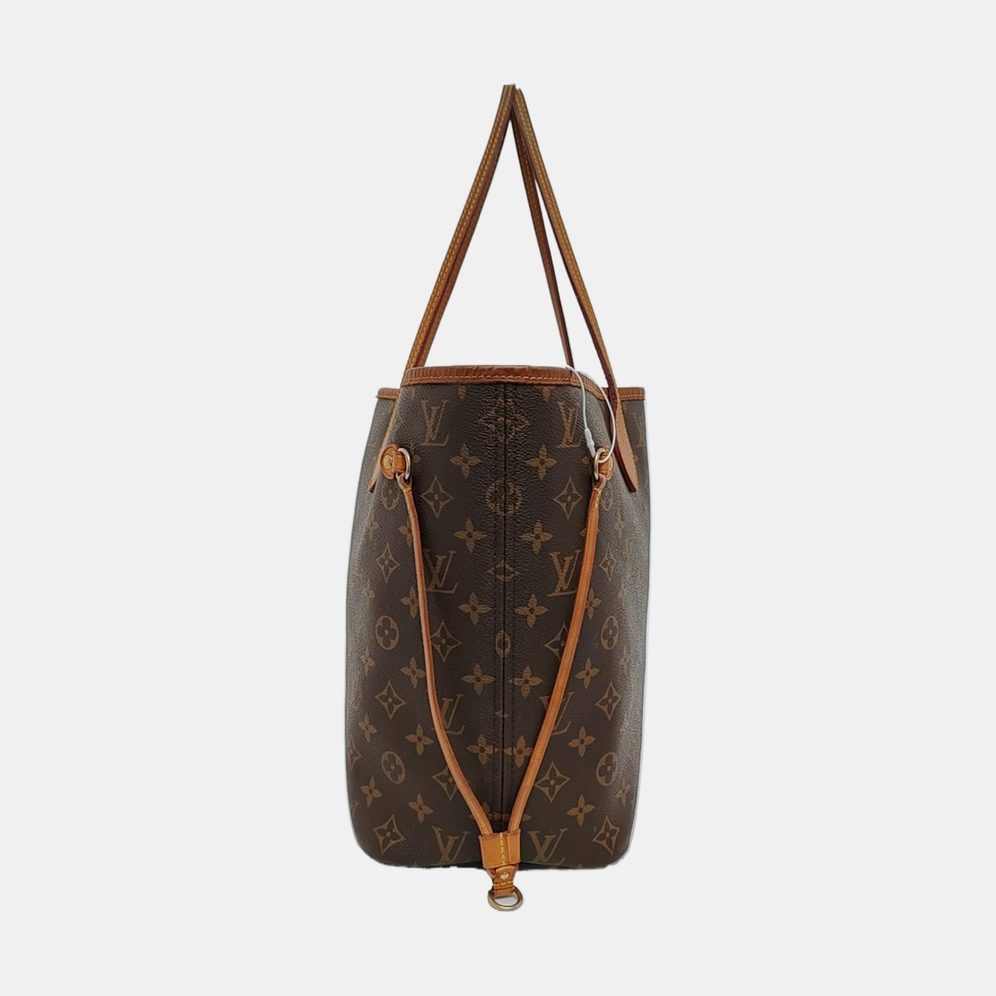 NEVERFULL MM Monogram Coated Canvas Brown