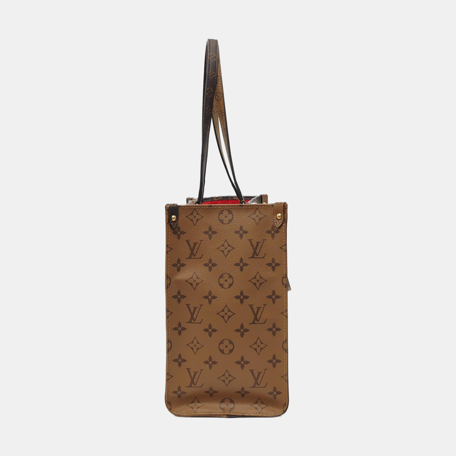 ONTHEGO MM Monogram Coated Canvas Brown