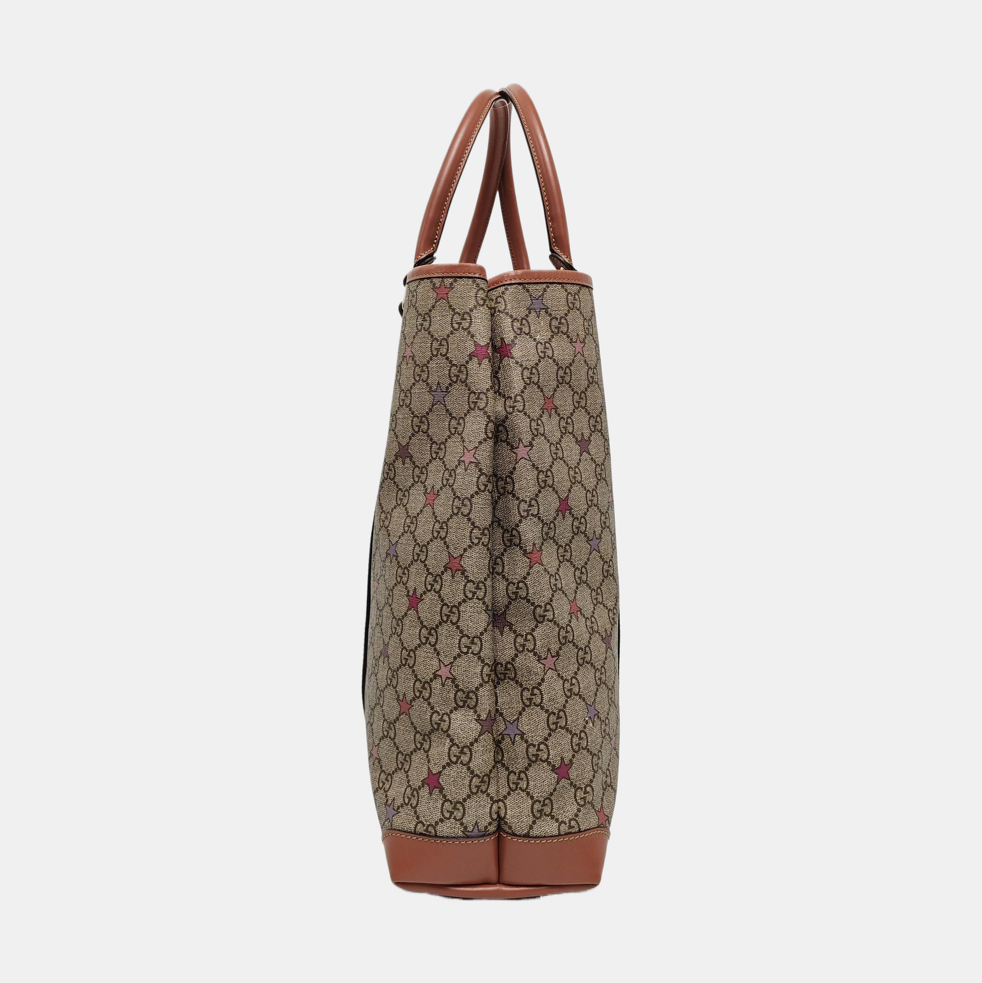 Monogram Coated Canvas Tote Bag Black