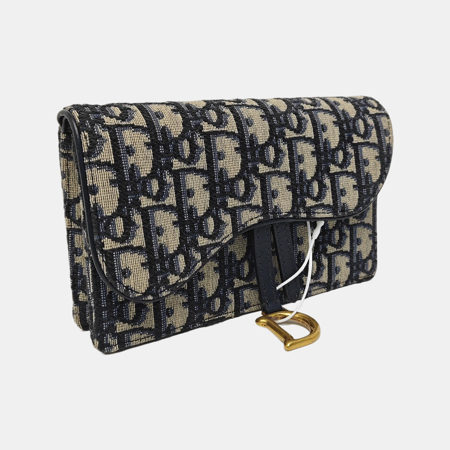 Saddle Mini Oblique Canvas Blue