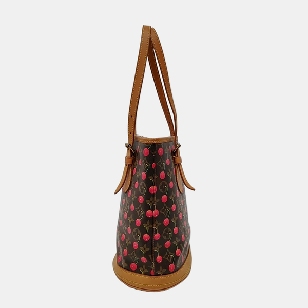 BUCKET PM Monogram Coated Canvas Brown