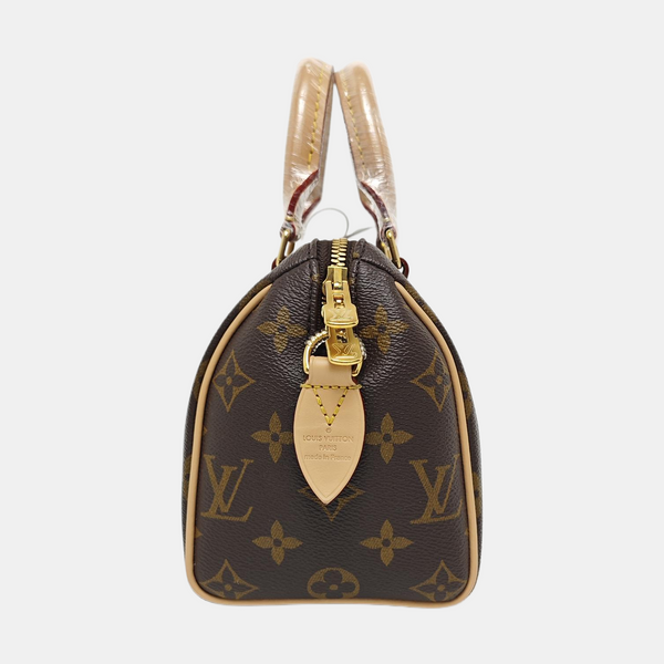 SPEEDY 20 Monogram Coated Canvas Brown