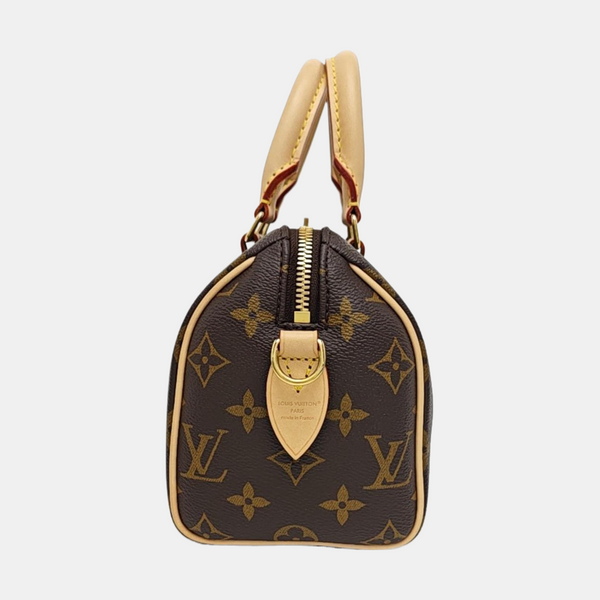 SPEEDY 20 Monogram Coated Canvas Brown