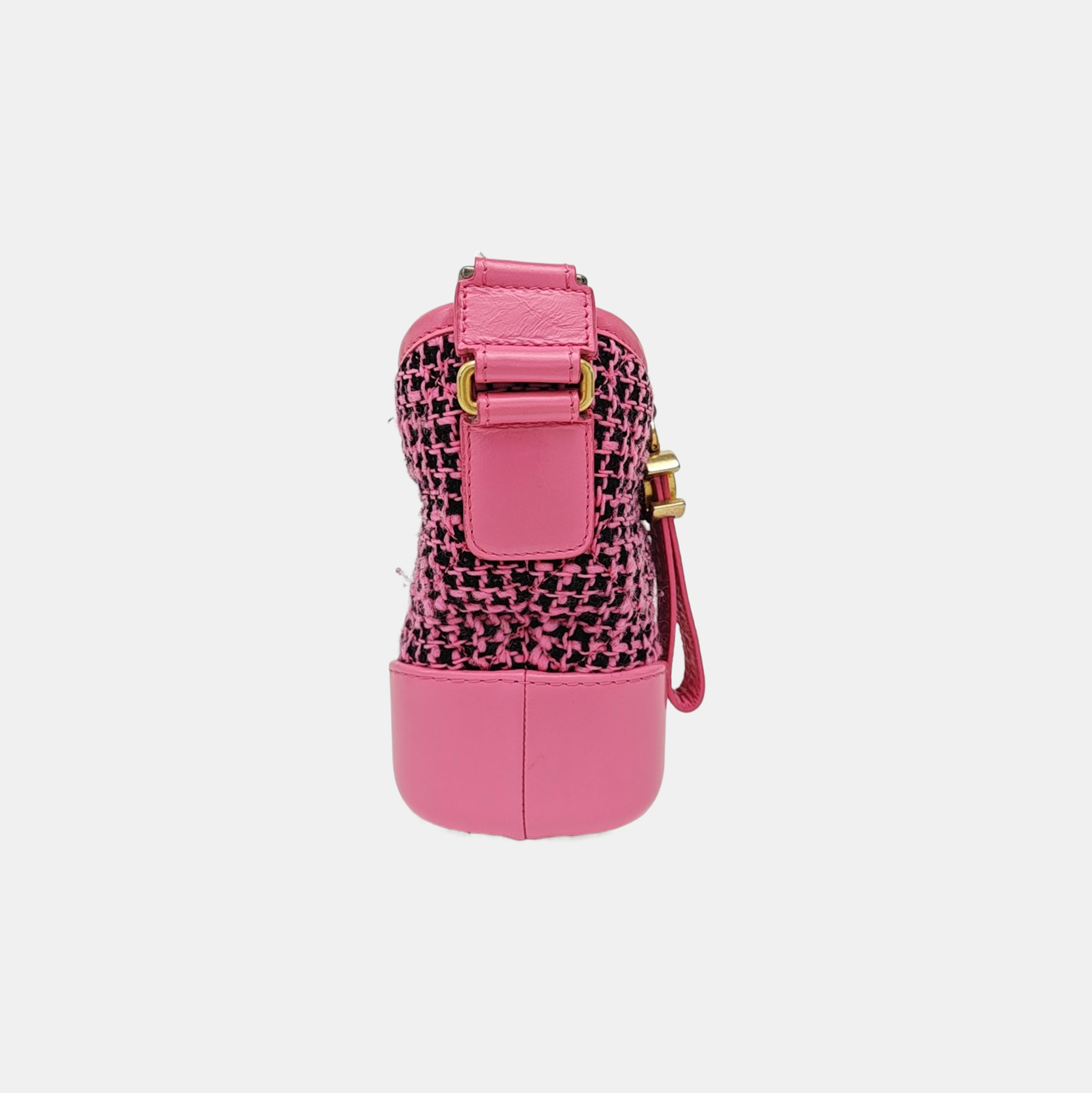 GABRIELLE Small Quilted Wool Pink
