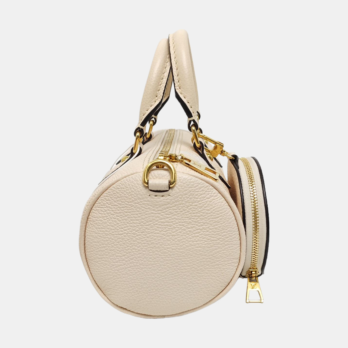 PAPILLON PM Monogram Calfskin White